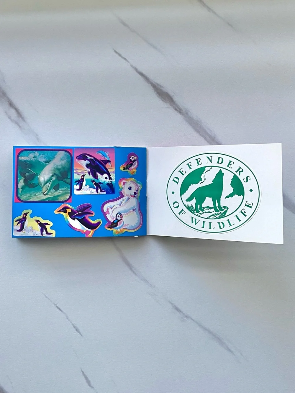 VTG Lisa Frank Hunter leopard small used sticker collection booklet